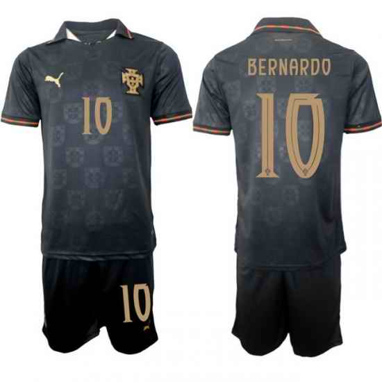 Portugal 2026 FIFA World Cup Soccer Jersey Black #10 BERNARDO